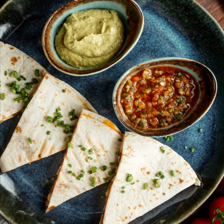 mash with food wrapped in lavash
