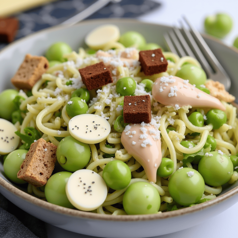 A vibrant bowl of Shaved Brussels Sprouts Caesar Salad, featuring thinly shaved Brussels sprouts, creamy Caesar dressing, grated Parmesan cheese, and golden croutons, garnished with a lemon wedge.