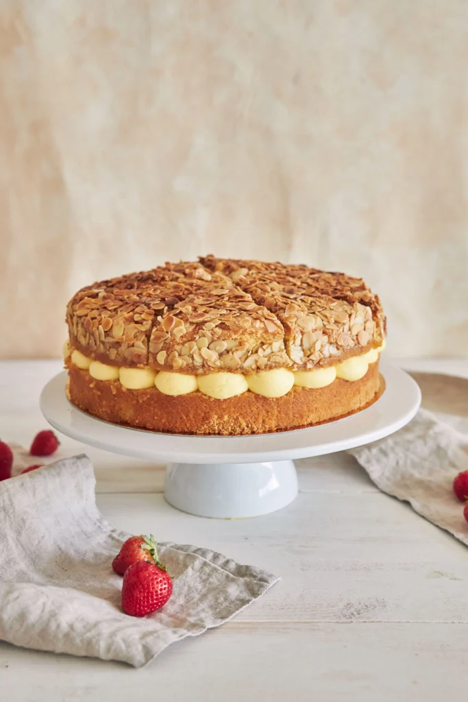Blueberry coffee cake with juicy berries and crunchy oat streusel topping