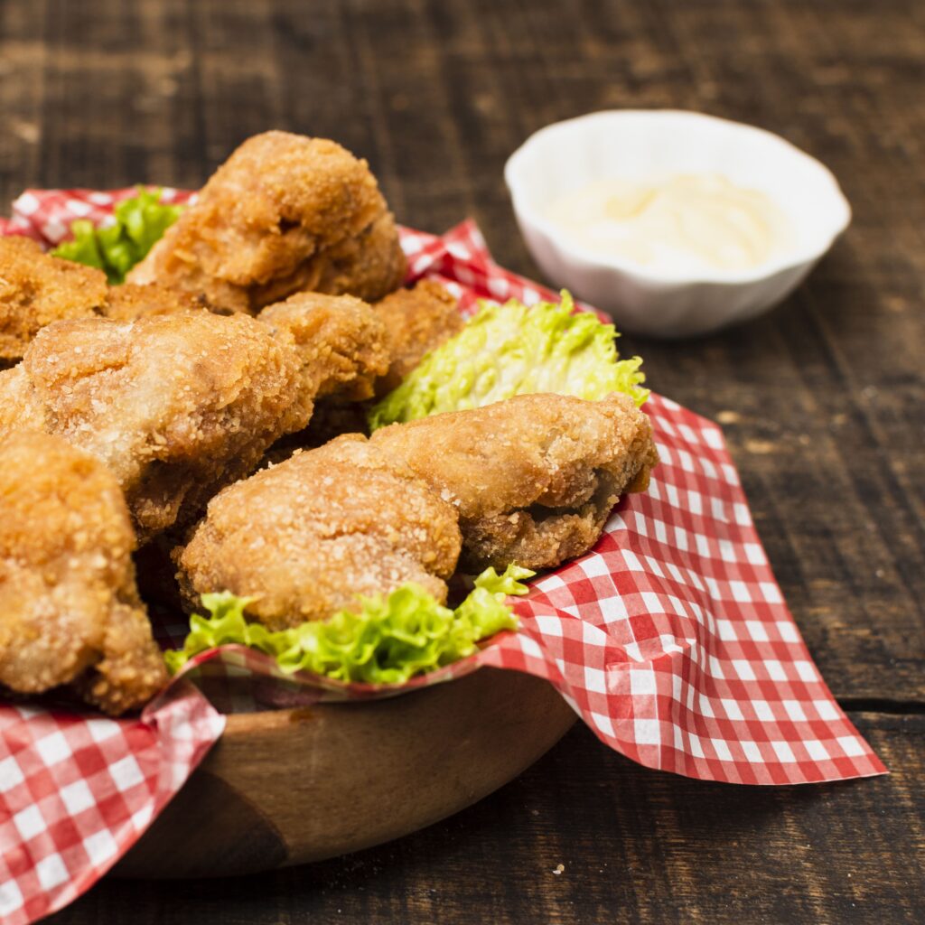 Mixing dry ingredientsperfect Southern fried chicken batter